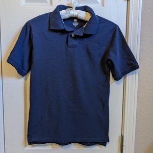 Kids Faded Glory Navy Blue Polo Shirt MEDIUM 10-12